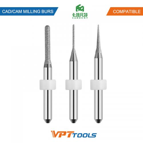 Camdent glass ceramic milling burs